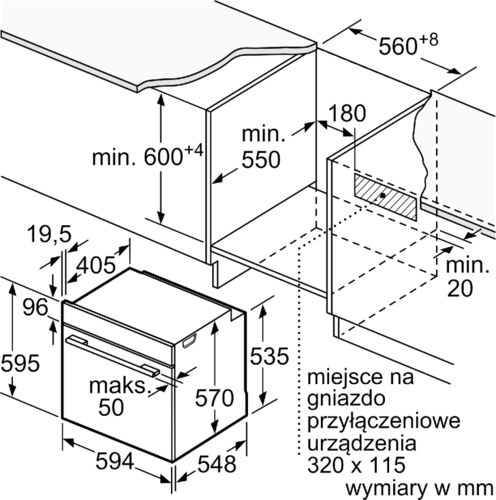 Духовой шкаф Bosch HRA334YB0